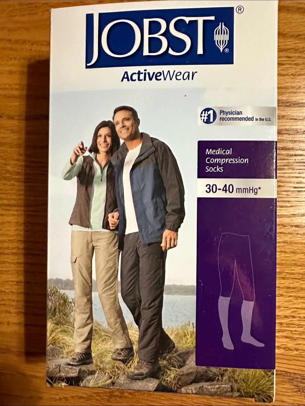 ActiveWear Medical Compression Socks — White (30-40 mmHg)